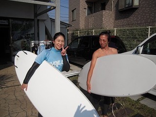 人も少なく絶好のサーフィン日和！